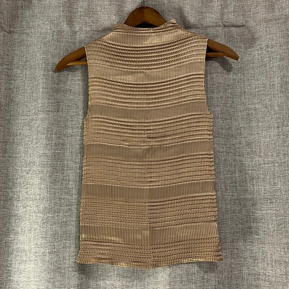 Gold Mock Neck Top